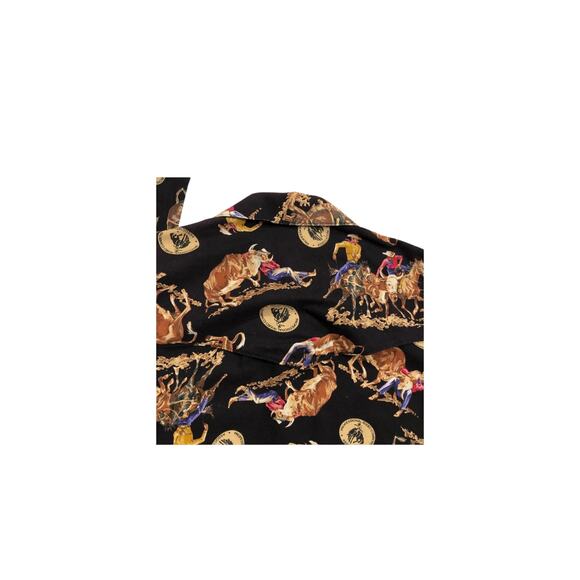 Vintage Y2k Wrangler Western Men's XXL Pearl Snap Cowboy Rodeo Equestrian Shirt - Picture 3 of 8